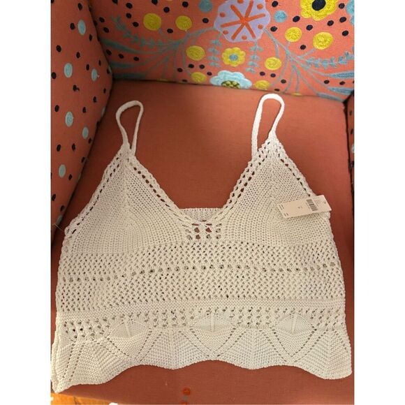 NWT boho crotchet Anthropologie‎ tank - Picture 1 of 7